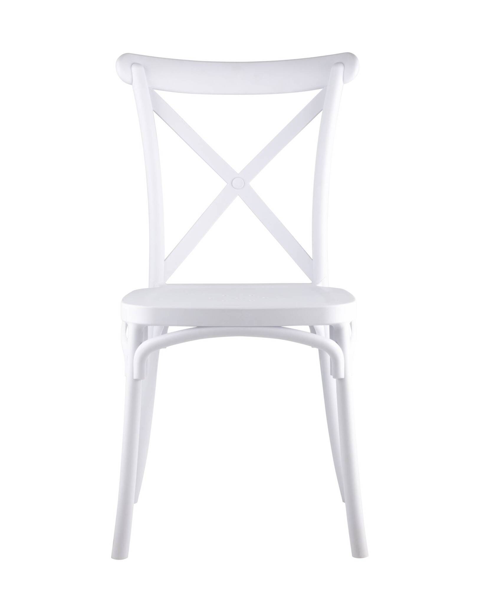 Стул Кроссбэк пластиковый белый Stool Group
