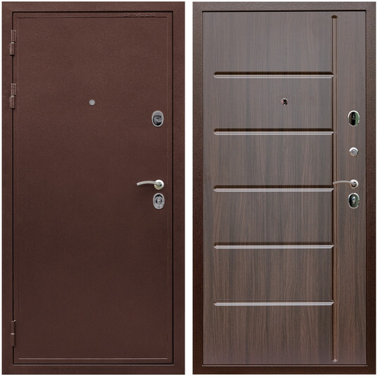 Дверь входная Graf Лондон Антик медь / МДФ 10 мм ФЛ-102 Эковенге