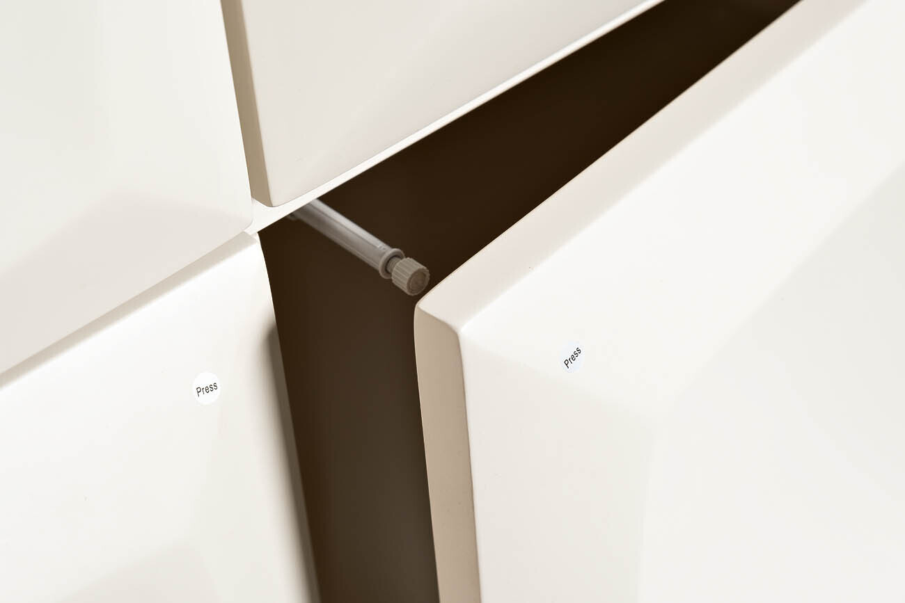 Комод Quadro высокий белый Garda Decor 58DB-CHH15873