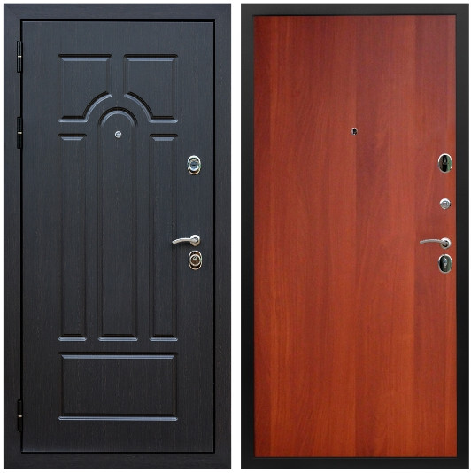 Дверь входная Graf Эврика МДФ 10 мм ФЛ-58 Венге / МДФ 6 мм ПЭ Итальянский орех