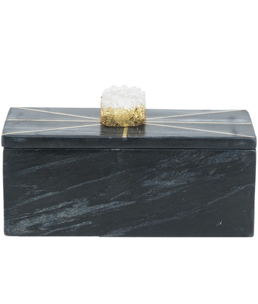 Шкатулка из черного мрамора Glasar 72182-DS