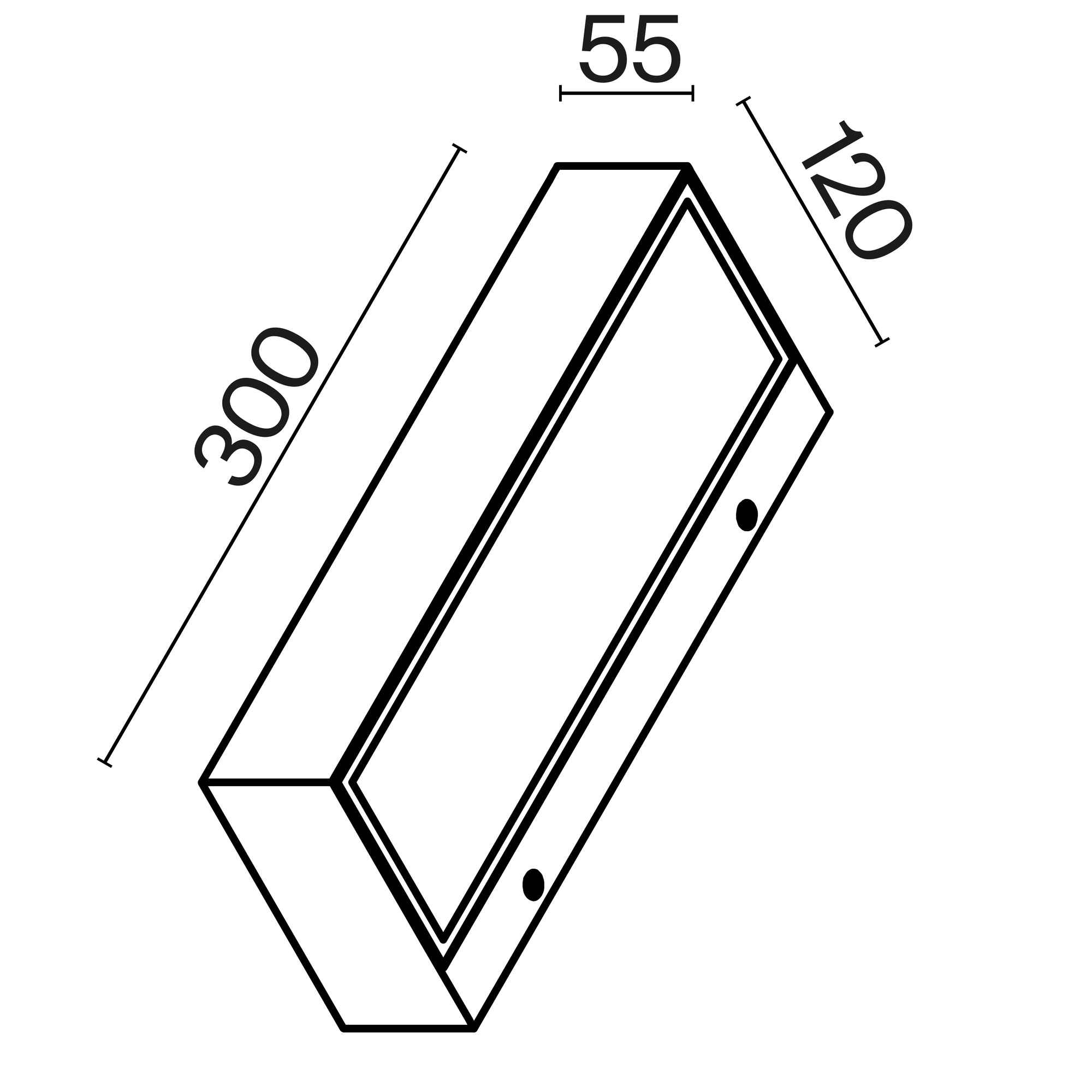 Настенный светильник (бра) Outdoor O428WL-L20W3K