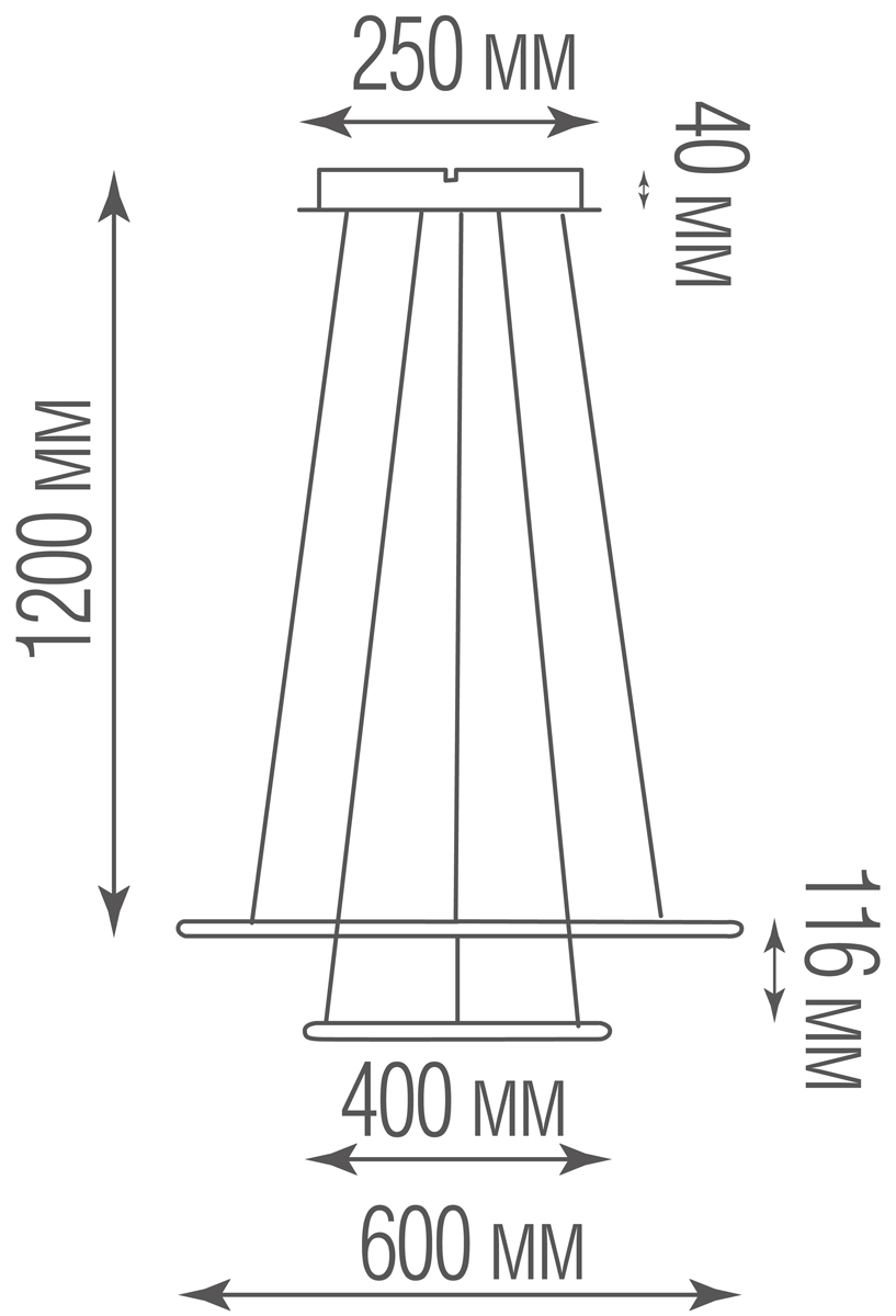 Подвесной светодиодный светильник Donolux S111024/2SQ 75W Black In