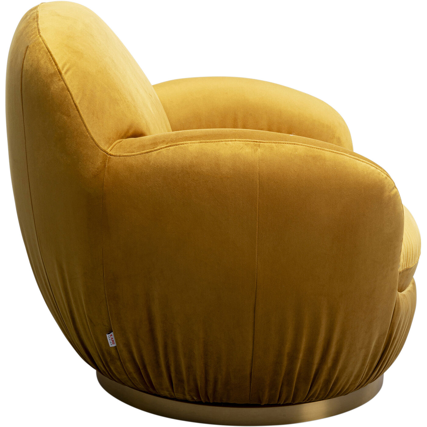 Кресло вращающееся Nube Yellow KARE 87785