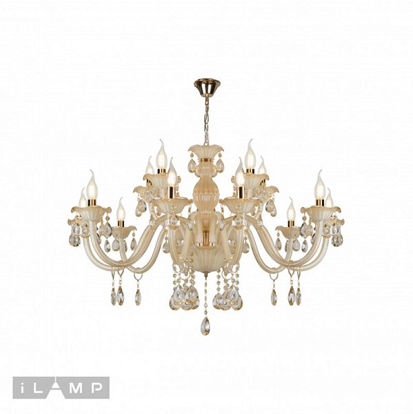 Подвесная люстра iLamp 81072-10+5 WH