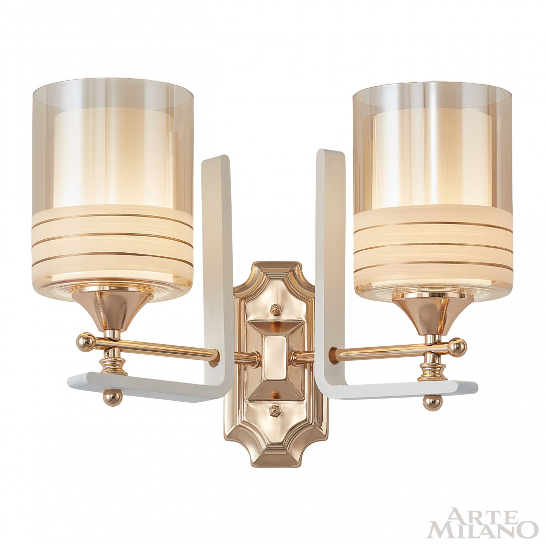 Бра с плафонами 306087/2W Wh/Gd Arte Milano