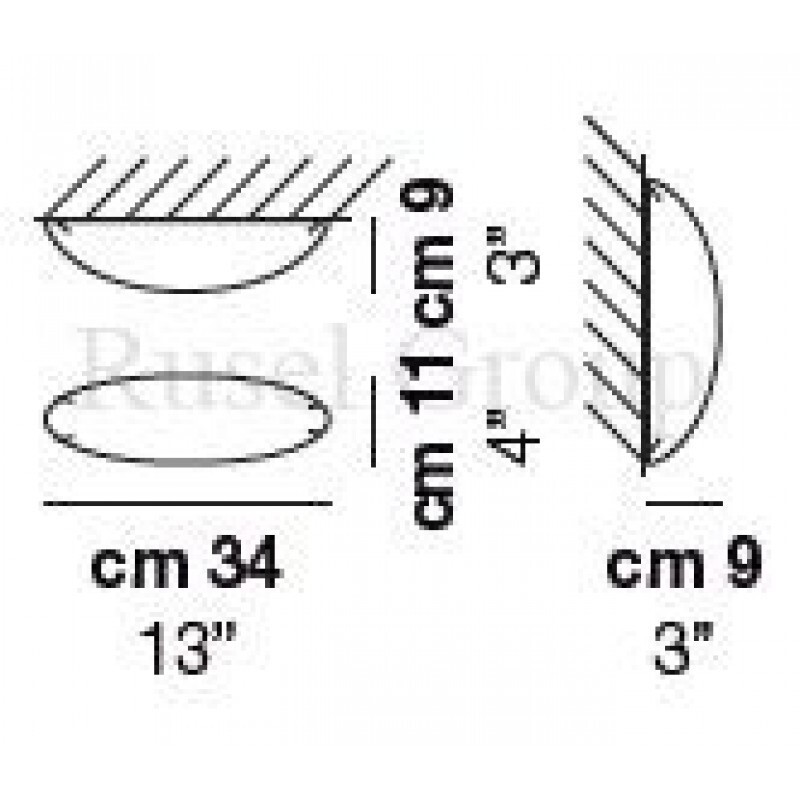 Настенно-потолочный светильник Vistosi DODO PP 34