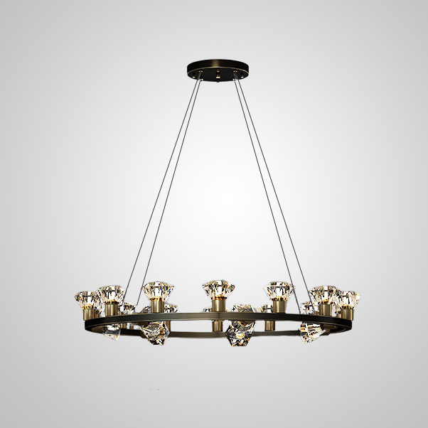 Подвесная люстра FIOCHI L36 Black by ImperiumLoft