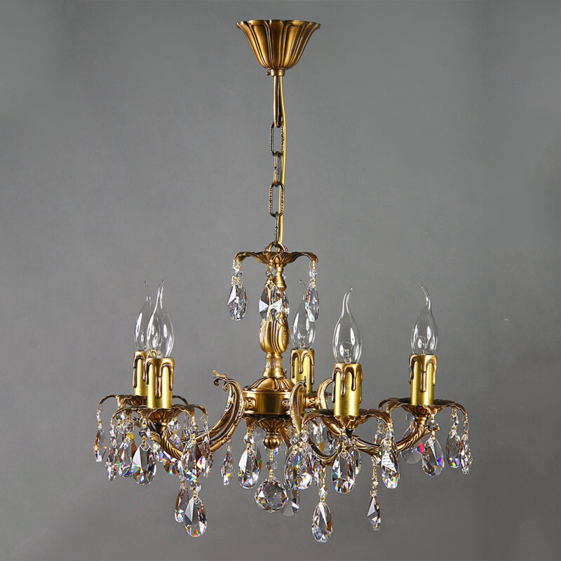 Подвесная люстра AMBIENTE by BRIZZI 2226/5 AB Tear Drop