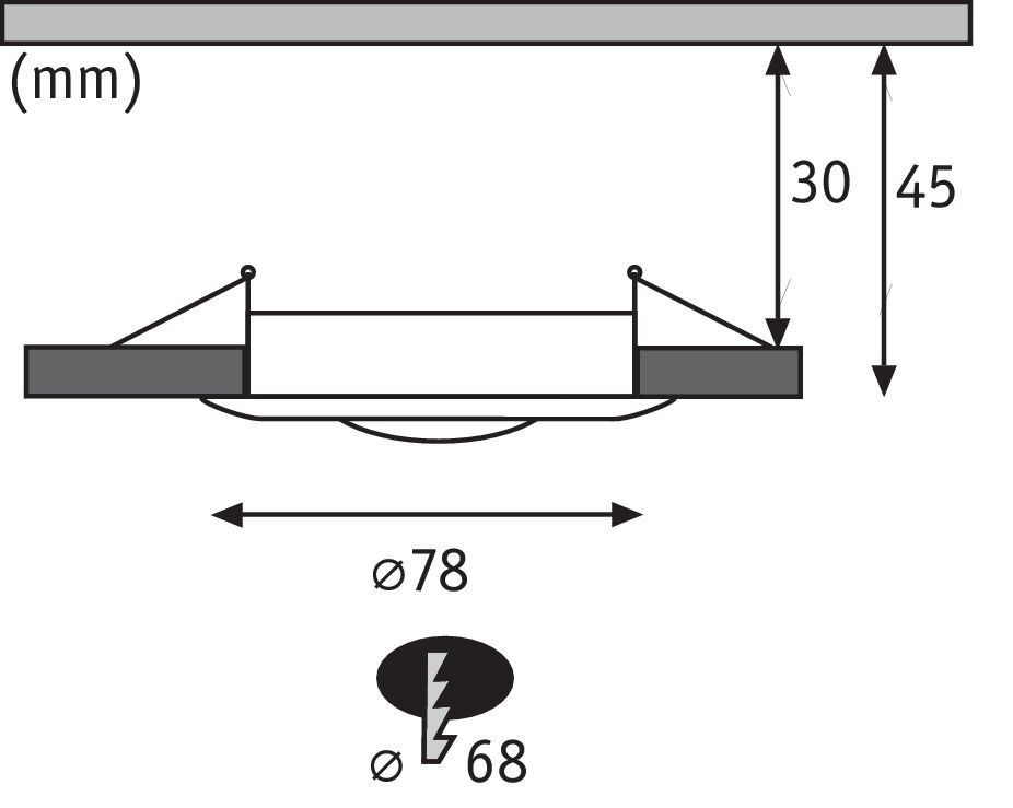 Встраиваемый светильник Paulmann 92932
