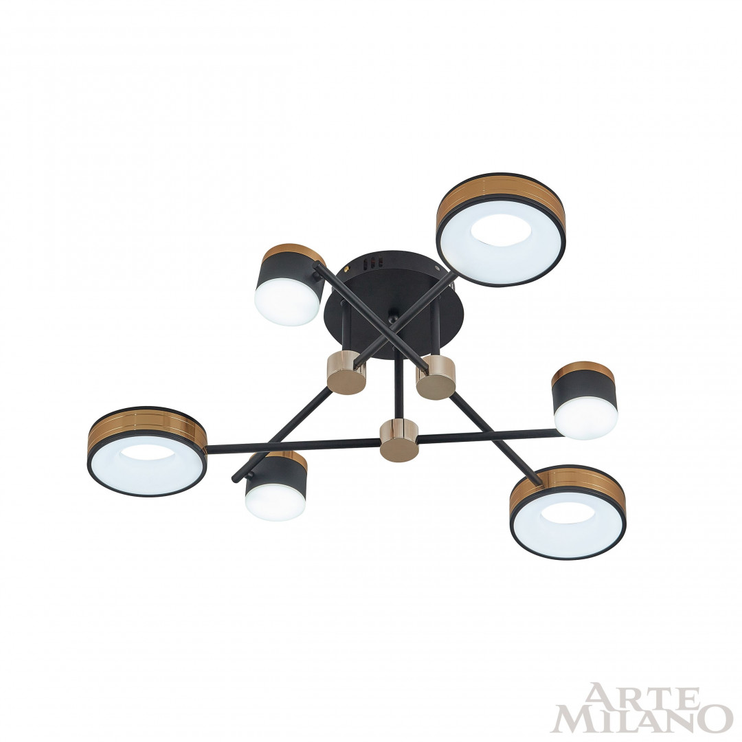 Люстра светодиодная 271040/6 BK/GD Arte Milano