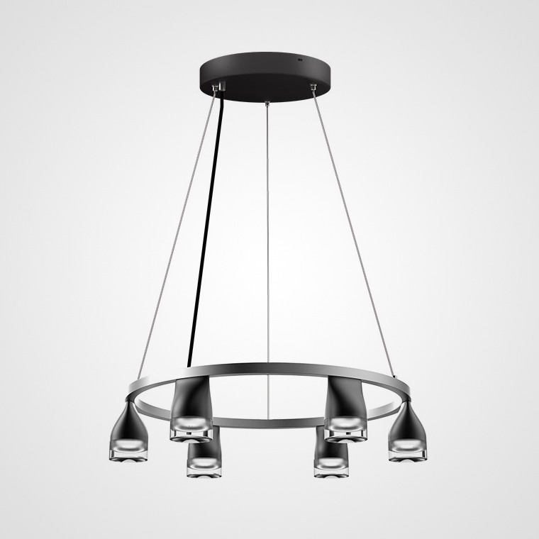 Подвесная люстра ALERT Черный by ImperiumLoft