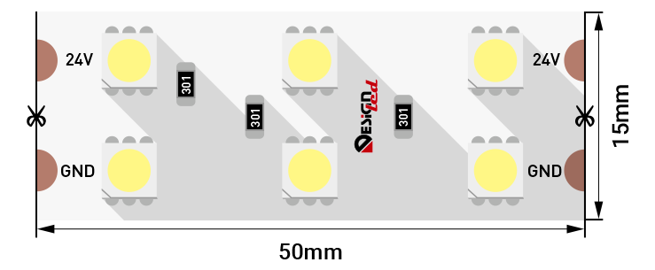 Лента светодиодная DesignLed DSG5120-24-WW-33