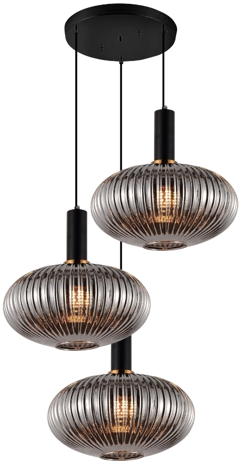 Подвесной светильник Lumina Deco LDP 1216-3 GY+BK