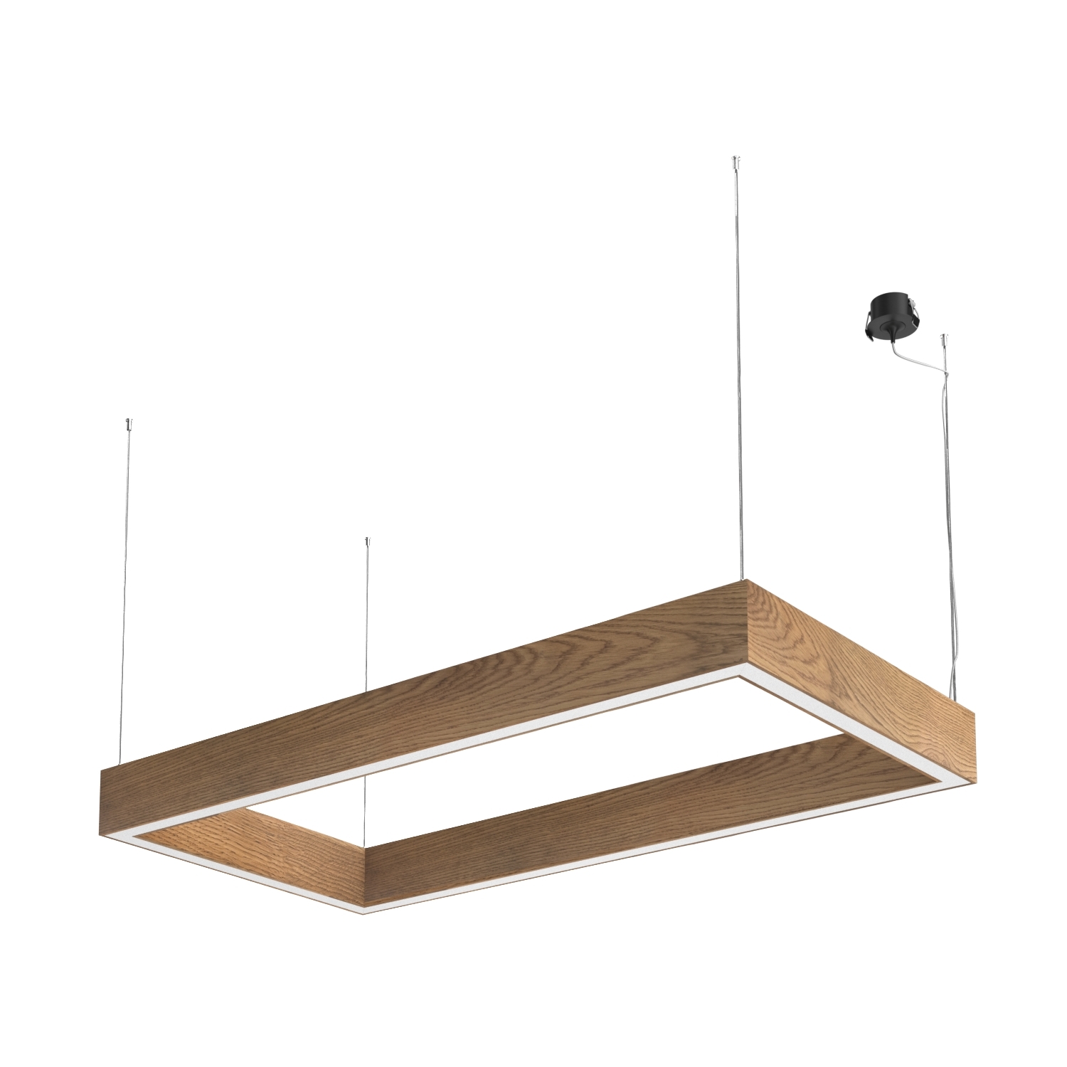 Подвесной светодиодный светильник Ledron KVADRO Basic 525х1025 Black 4000K