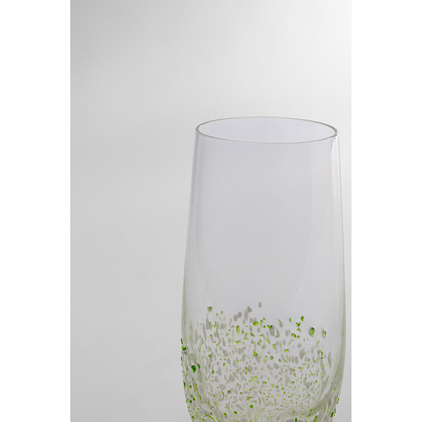 Бокал для шампанского Confetti Green 24cm KARE 56942