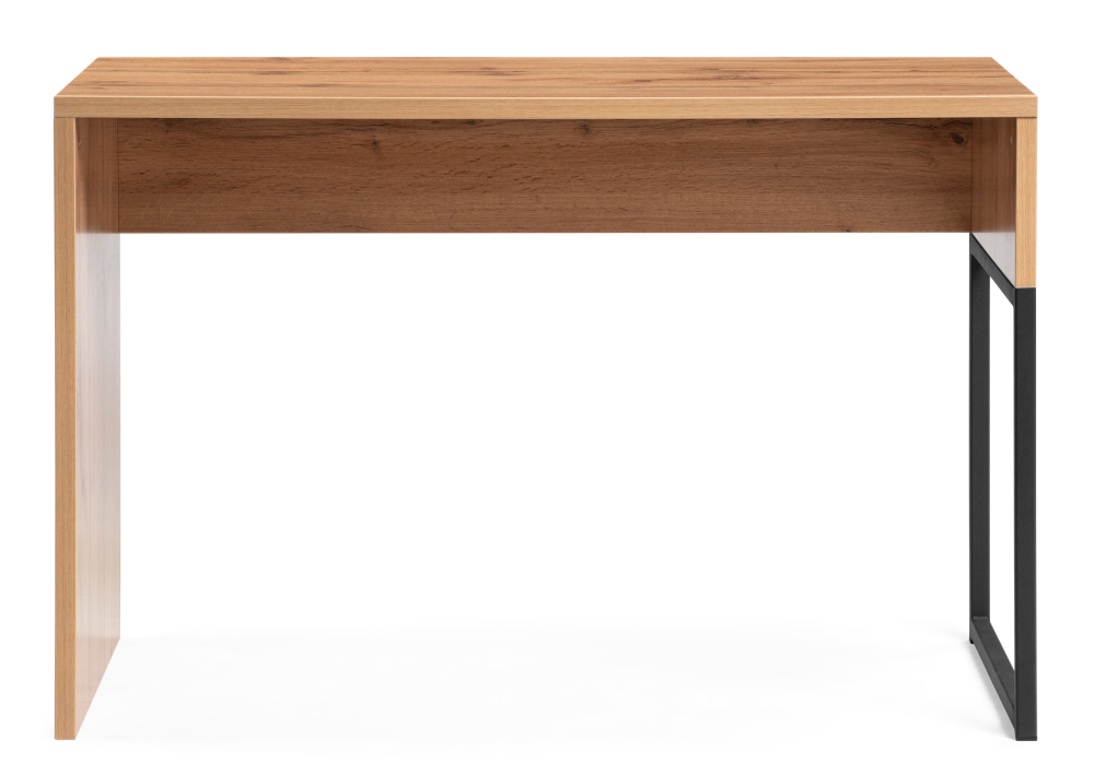 Стол Woodville Ниа 115х60 дуб вотан / черный матовый 517343