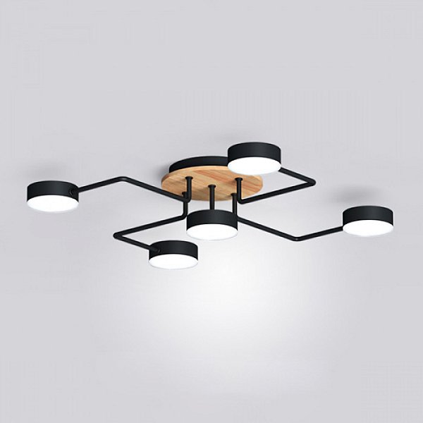 Потолочная люстра SCHEME LED COLOR L58 Black by ImperiumLoft