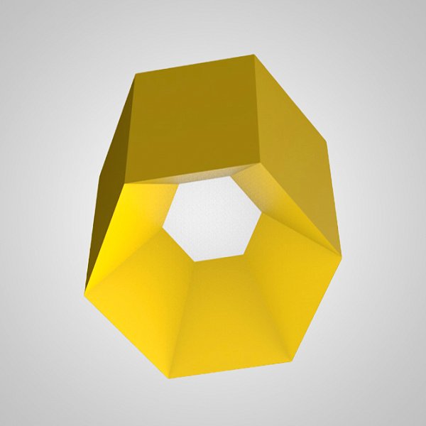 Потолочный светильник HEXAGON B H25 Yellow by ImperiumLoft