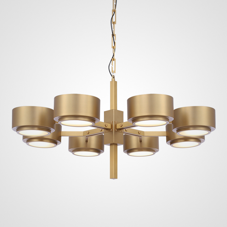 Подвесная люстра Hans-Agne Jakobsson Large Brass Chandelier for Markaryd in Sweden L8 by ImperiumLoft