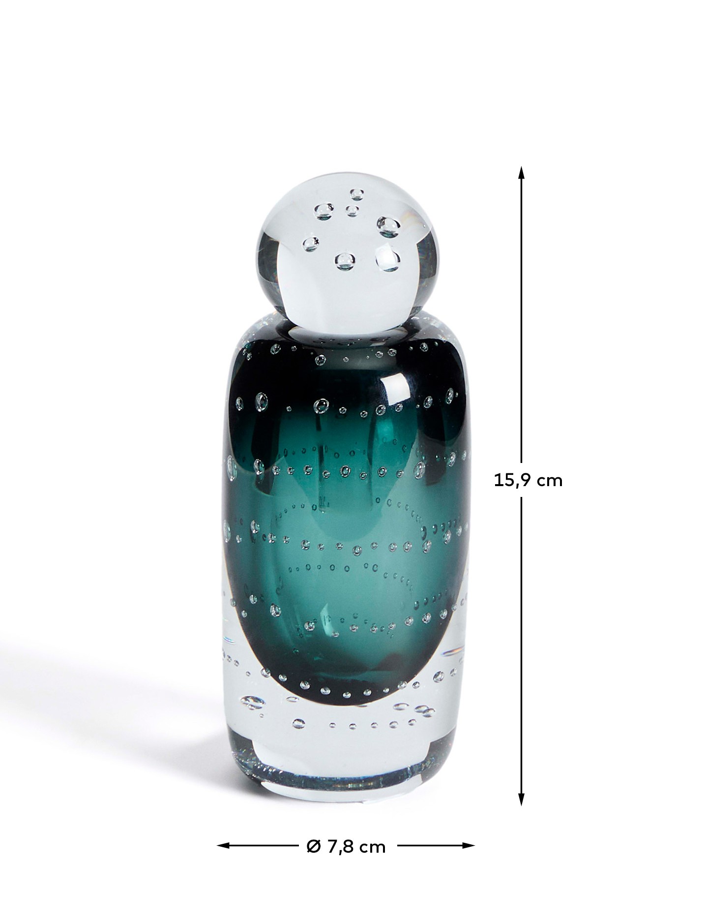 Ваза из зеленого стекла Lunivo 16,5 см La Forma (ex Julia Grup)