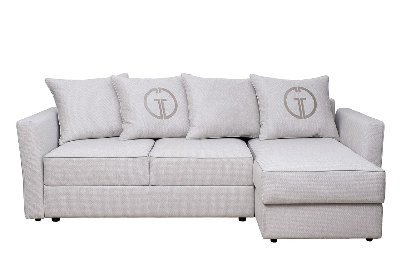 Диван Sorrento 230 трехместный с канапе раскладной Garda Decor SORRENTO-230-Koza3803-SVSER+Nev83