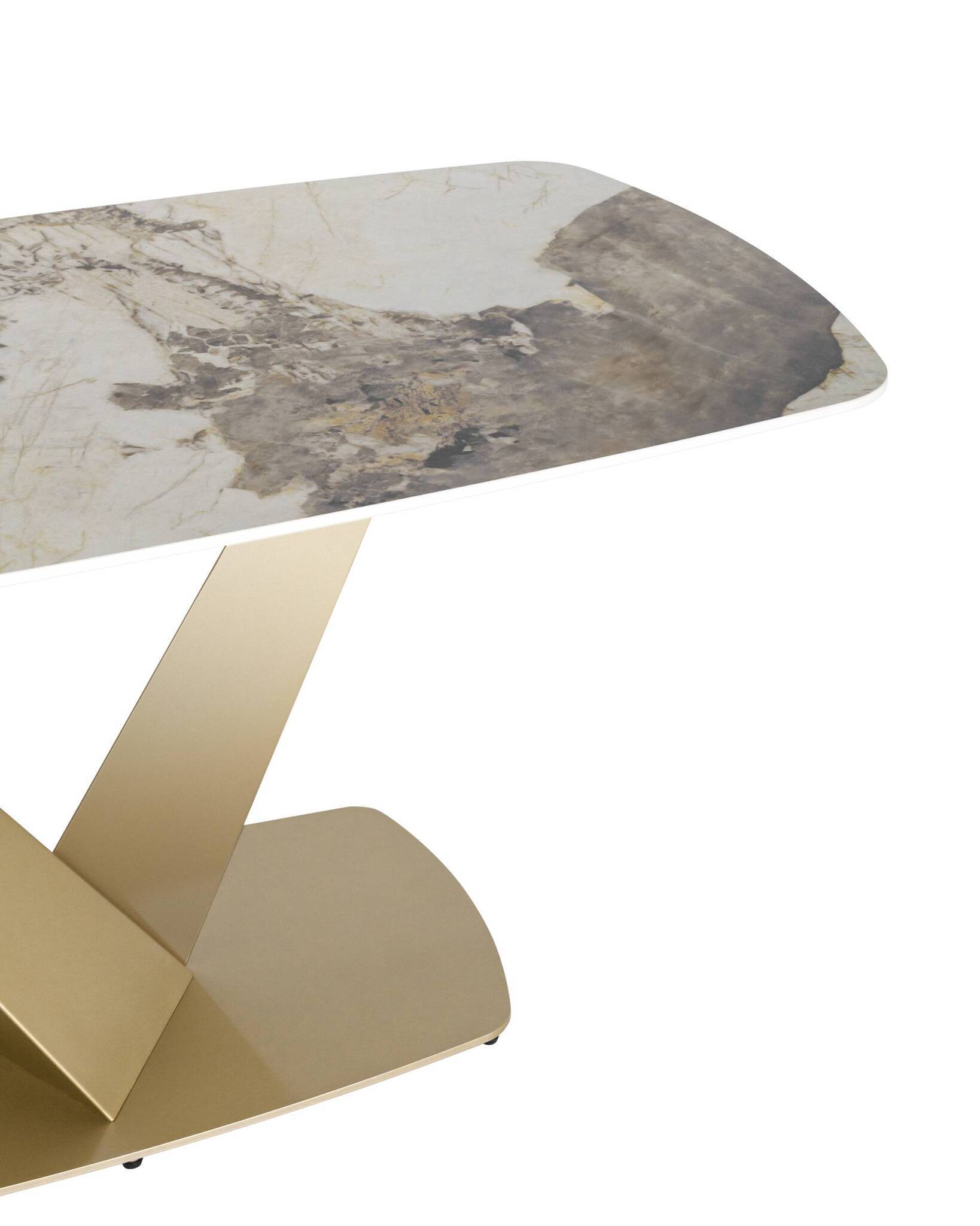 Стол обеденный Аврора 160*90 керамика светлая Stool Group