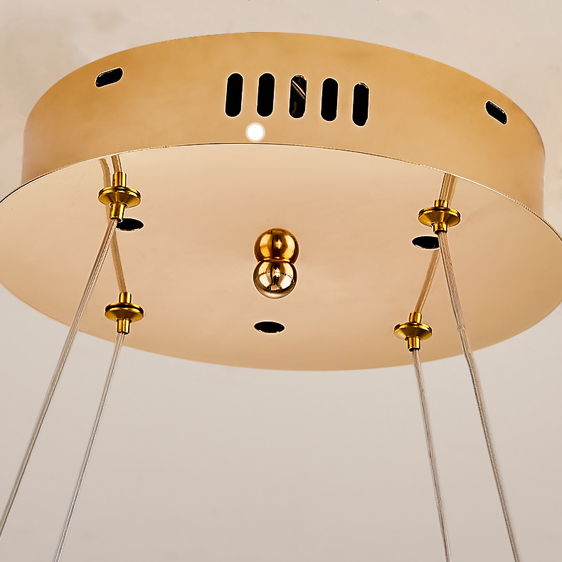 Подвесная люстра AMELIS LUX D83 Transparent Трехцветный свет by ImperiumLoft