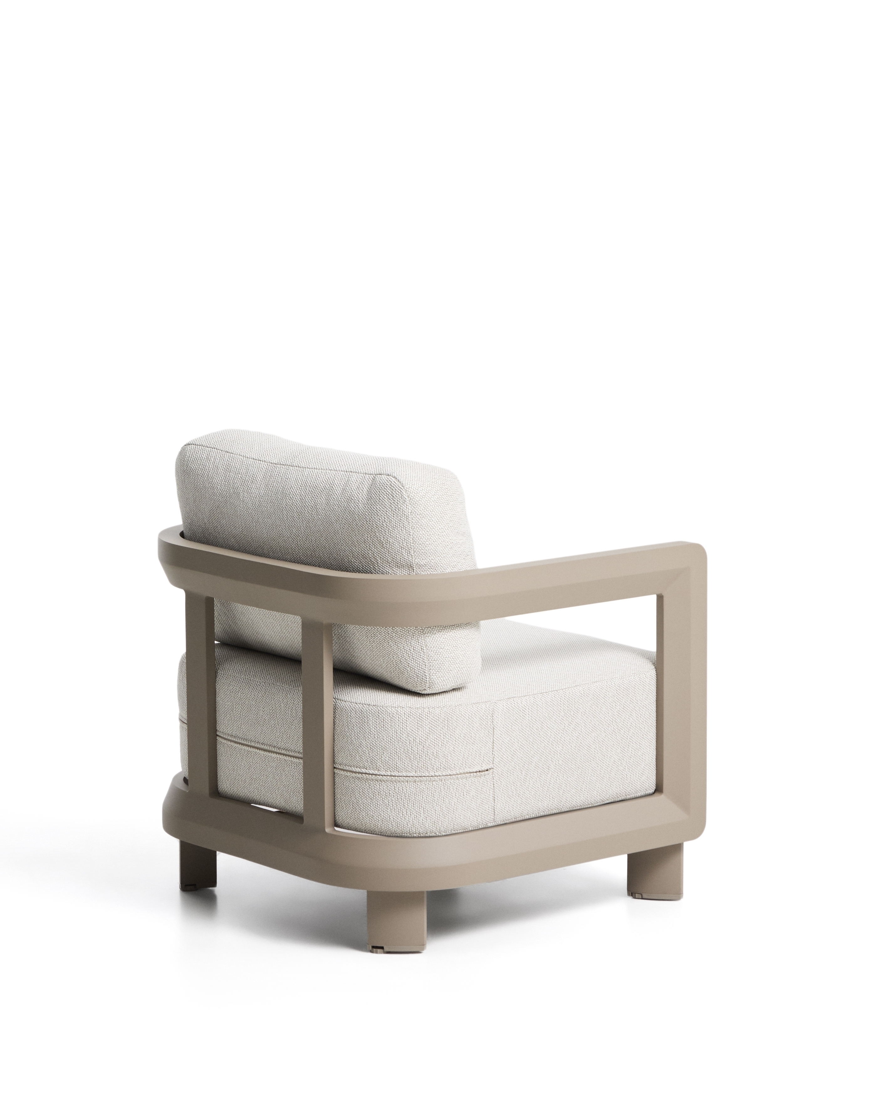 Уличное кресло Nerano из алюминия цвета таупе La Forma 482630