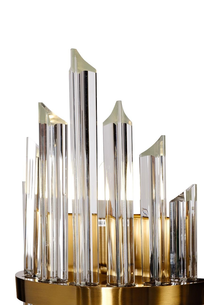 Бра стеклянное (золото) Garda Decor 62GDM-903