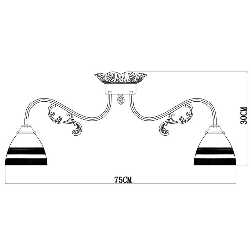 Накладная люстра Arte Lamp A7072PL-8WG