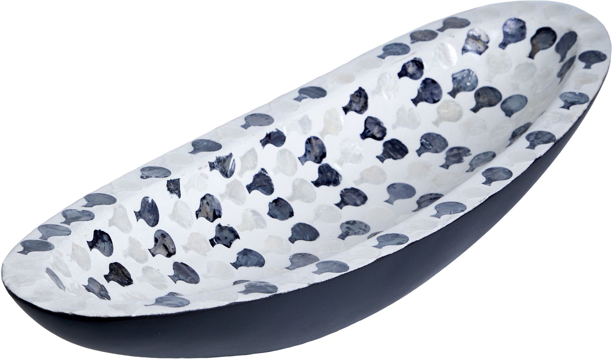 Блюдо декоративное с отделкой раковинами устриц Glasar 67-008