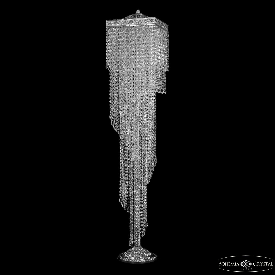 Торшер каскад хрустальный 83112T6/30IV-152 Ni Bohemia Ivele Crystal