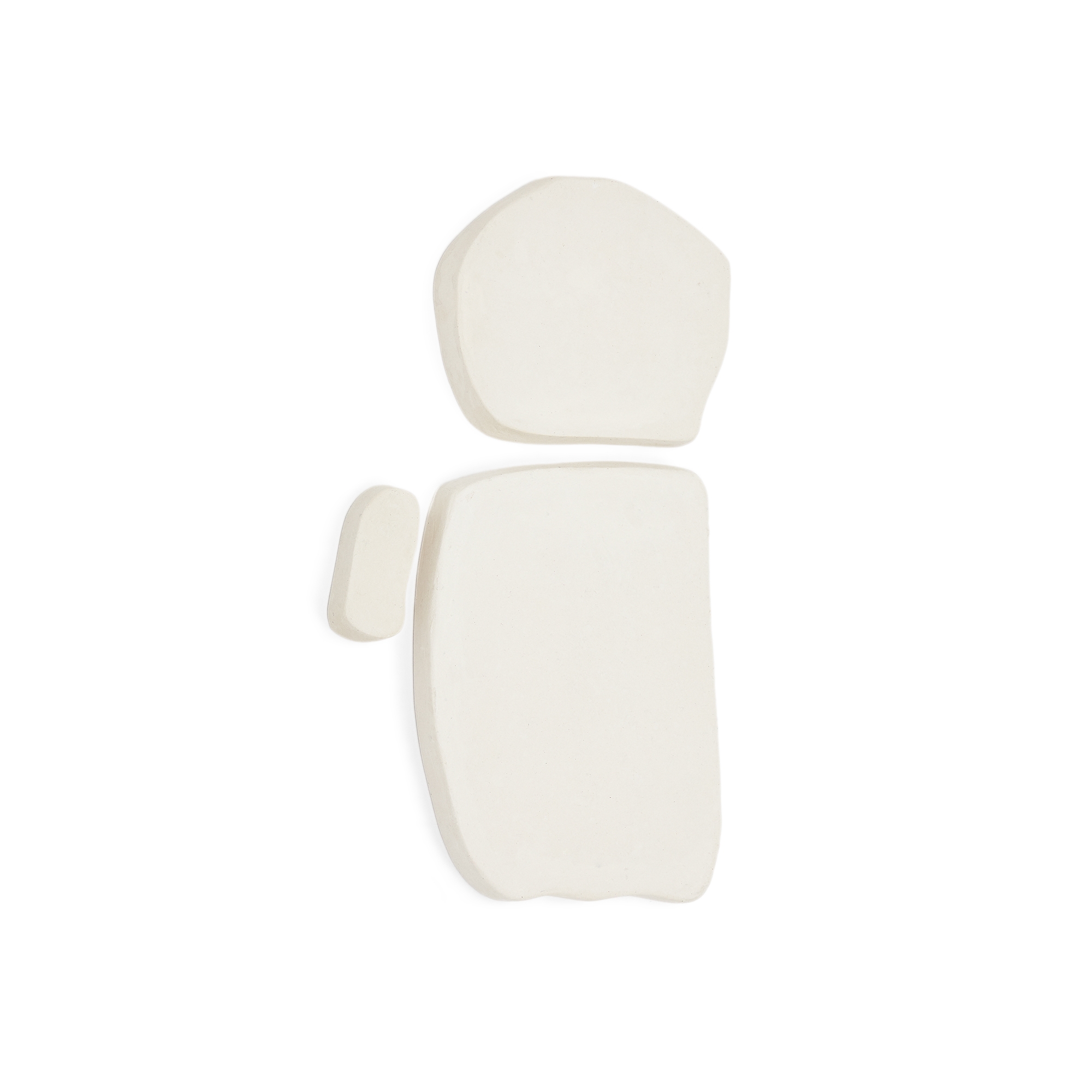 Набор из 3 квадратных настенных панелей Siluna из белого папье-маше La Forma (ex Julia Grup)