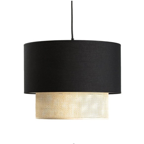 Подвесной светильник Ottar Wicker Black lampshade by ImperiumLoft
