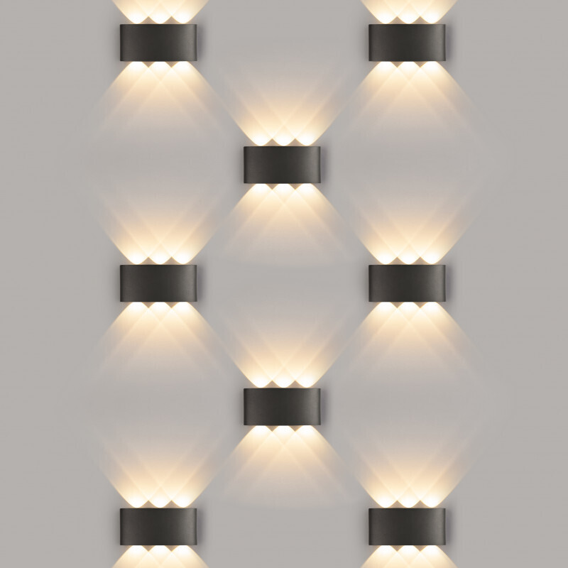 Светильник настенный Elektrostandard 1551 TECHNO LED TWINKY TRIO черный