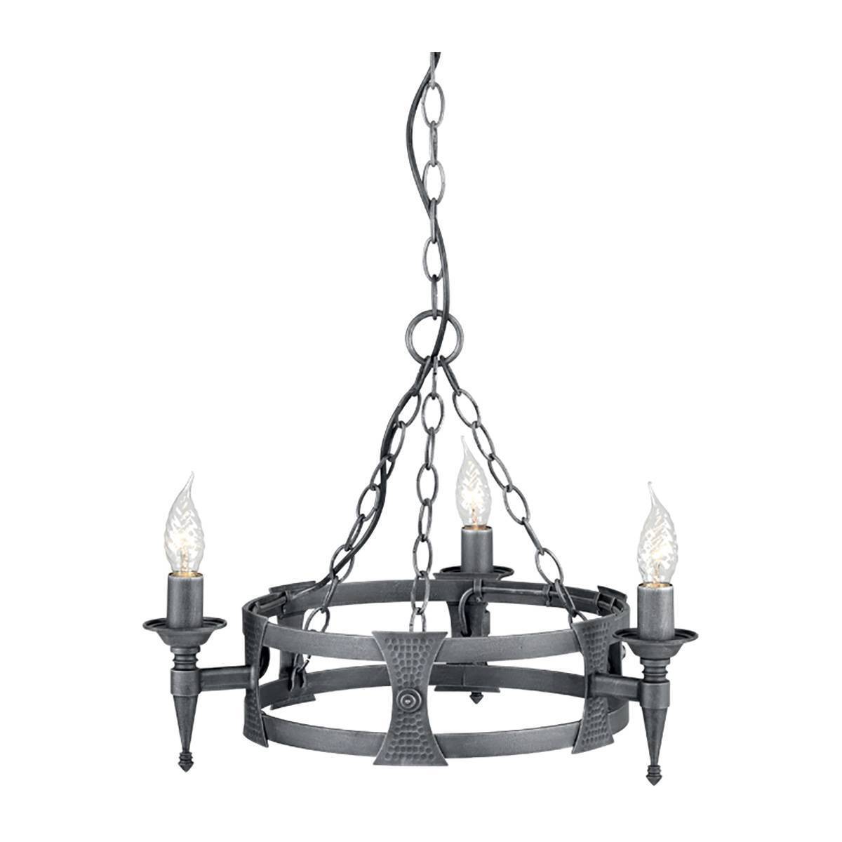 Люстра Elstead SAX3 BLK/SIL