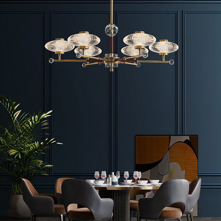 Потолочная люстра NICOL L15 Red by ImperiumLoft