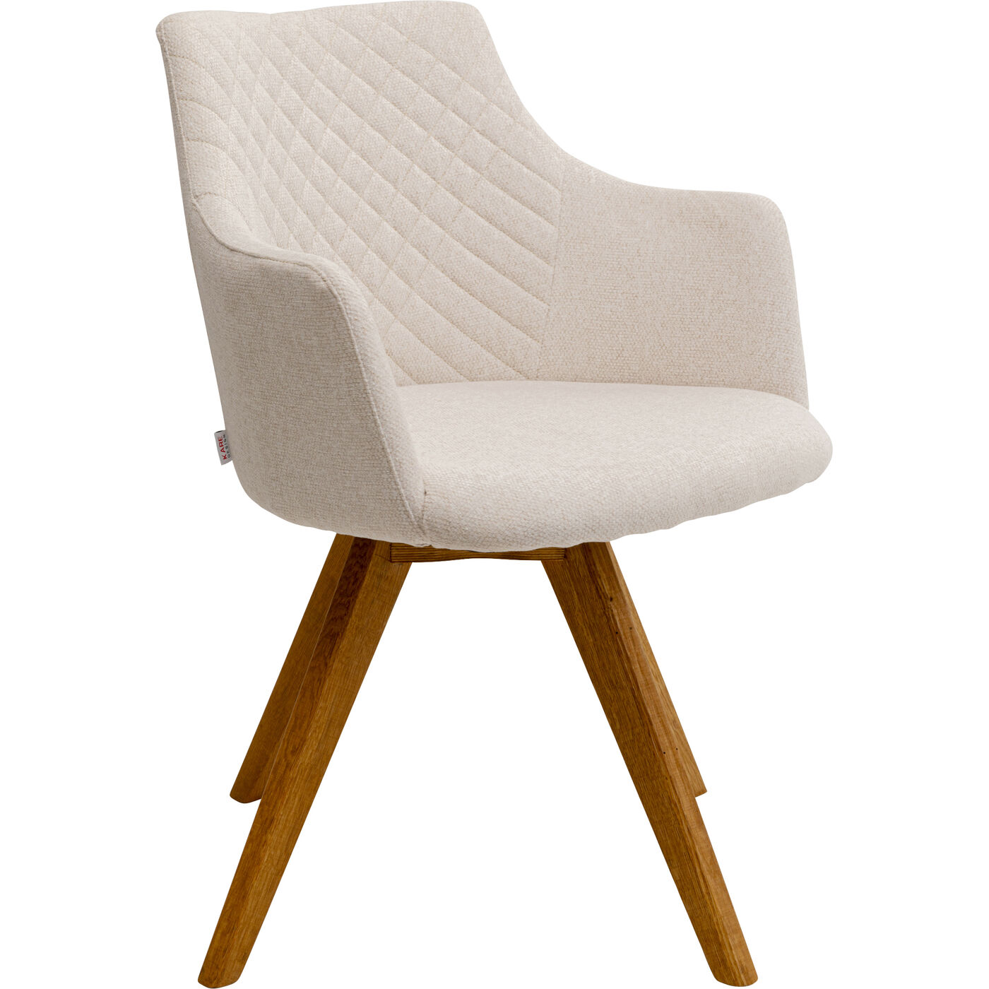 Стул вращающийся Coco Wood Cream KARE 70740