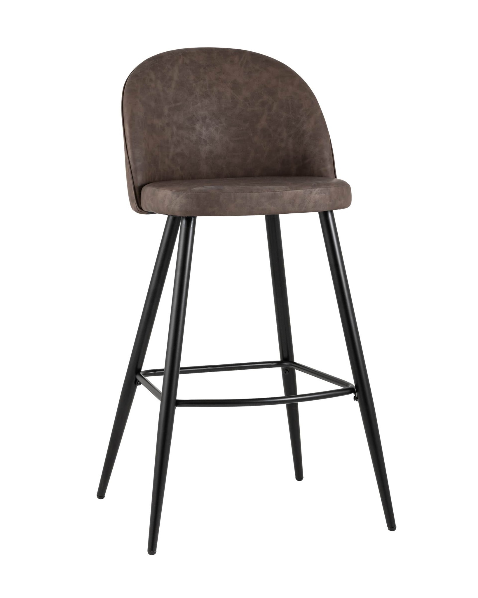 Стул барный Лион коричневая экокожа Stool Group