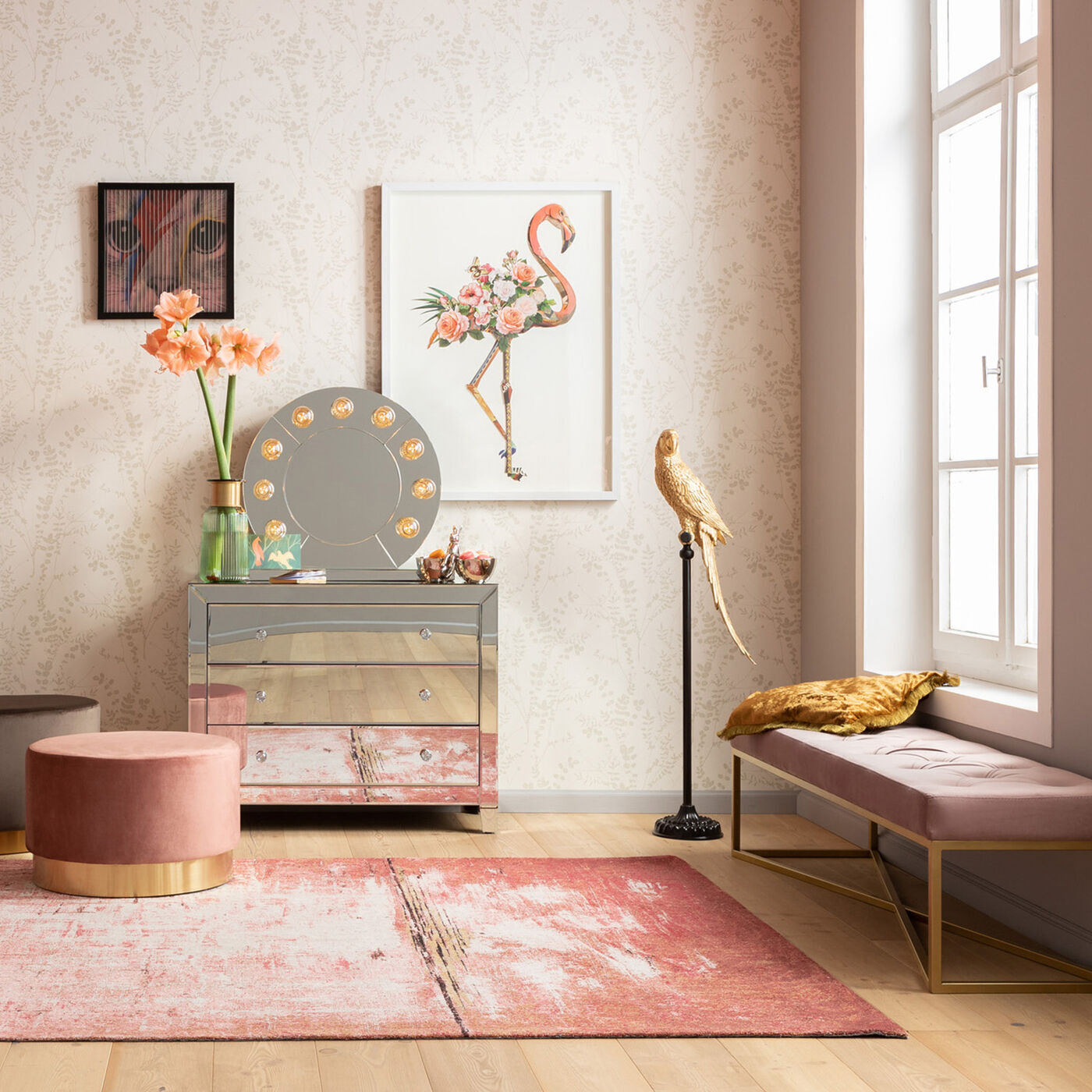 Картина в рамке KARE Flamingo 60785