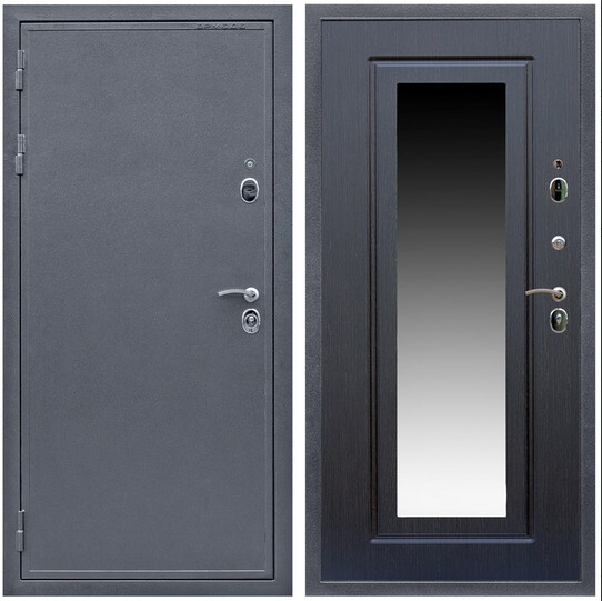 Дверь входная Graf Лондон 2 Антик серебро / МДФ 16 мм ФЛЗ-120 Венге