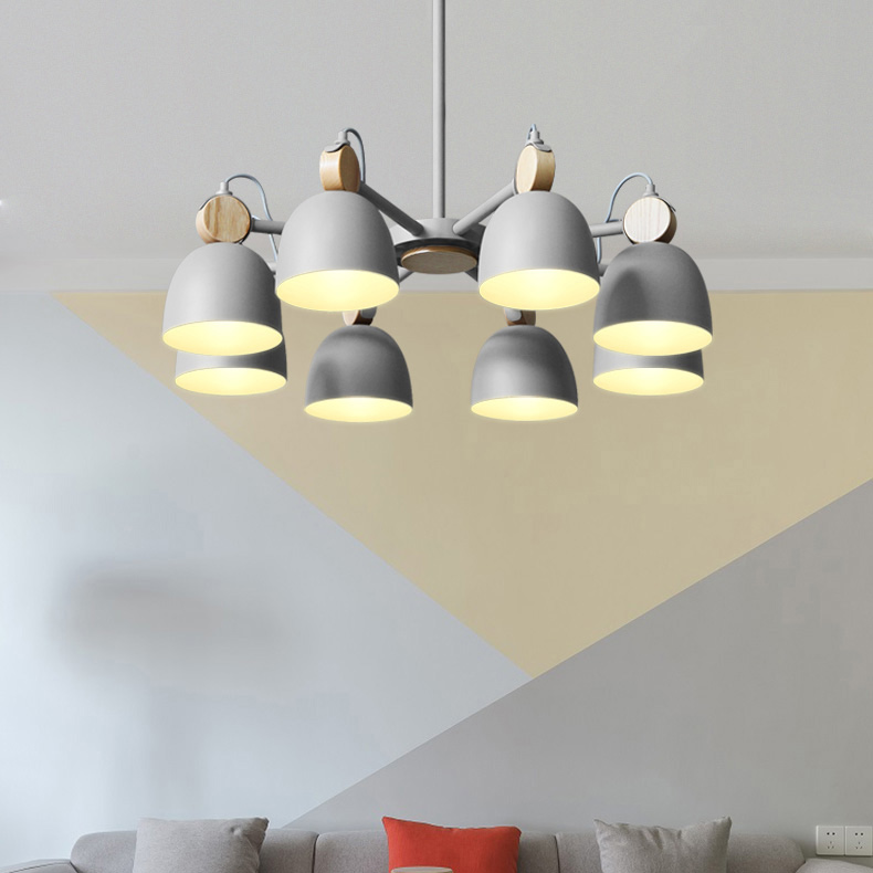 Потолочная люстр на штанге ROLLA 3 beige by ImperiumLoft