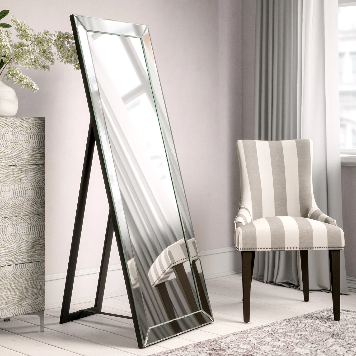 Зеркало в полный рост на подставке Plano Flo Art-Zerkalo MD294BL