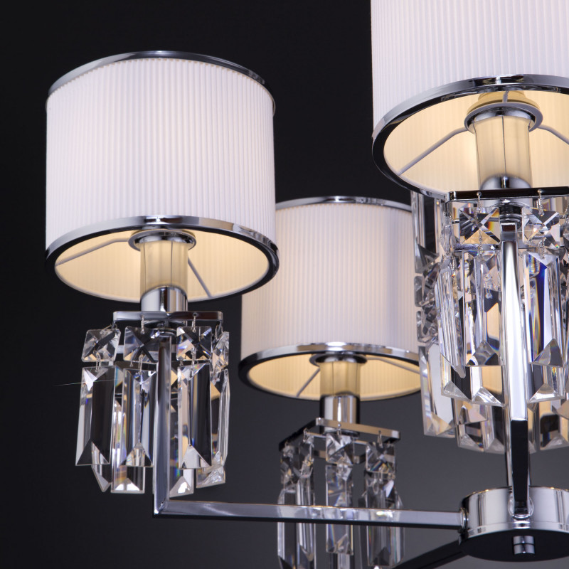 Подвесная люстра Eurosvet 10099/5 хром/прозрачный хрусталь Strotskis (новый