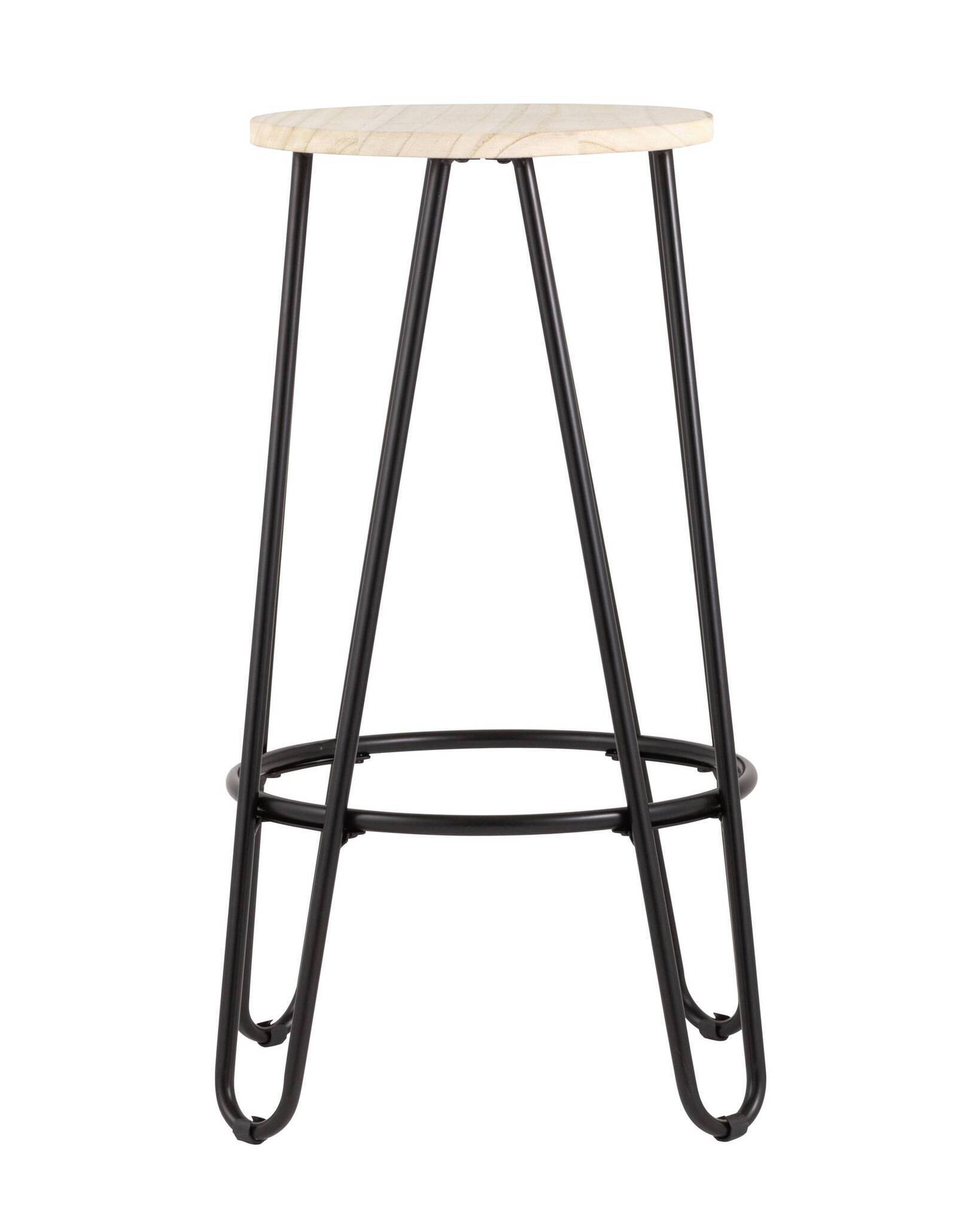 Стул полубарный АЗИЯ черный Stool Group