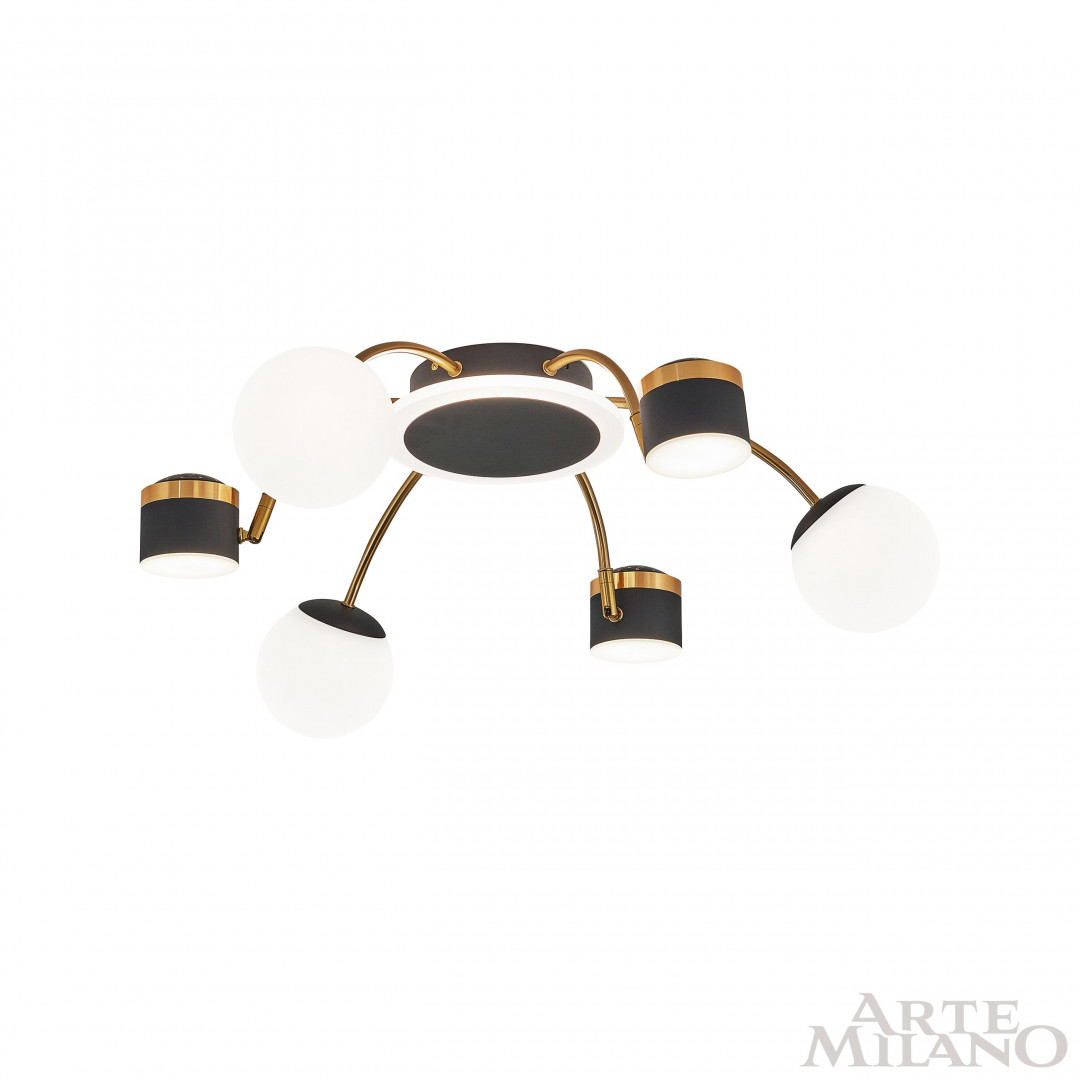 Люстра светодиодная 272040/6 BK/GD Arte Milano