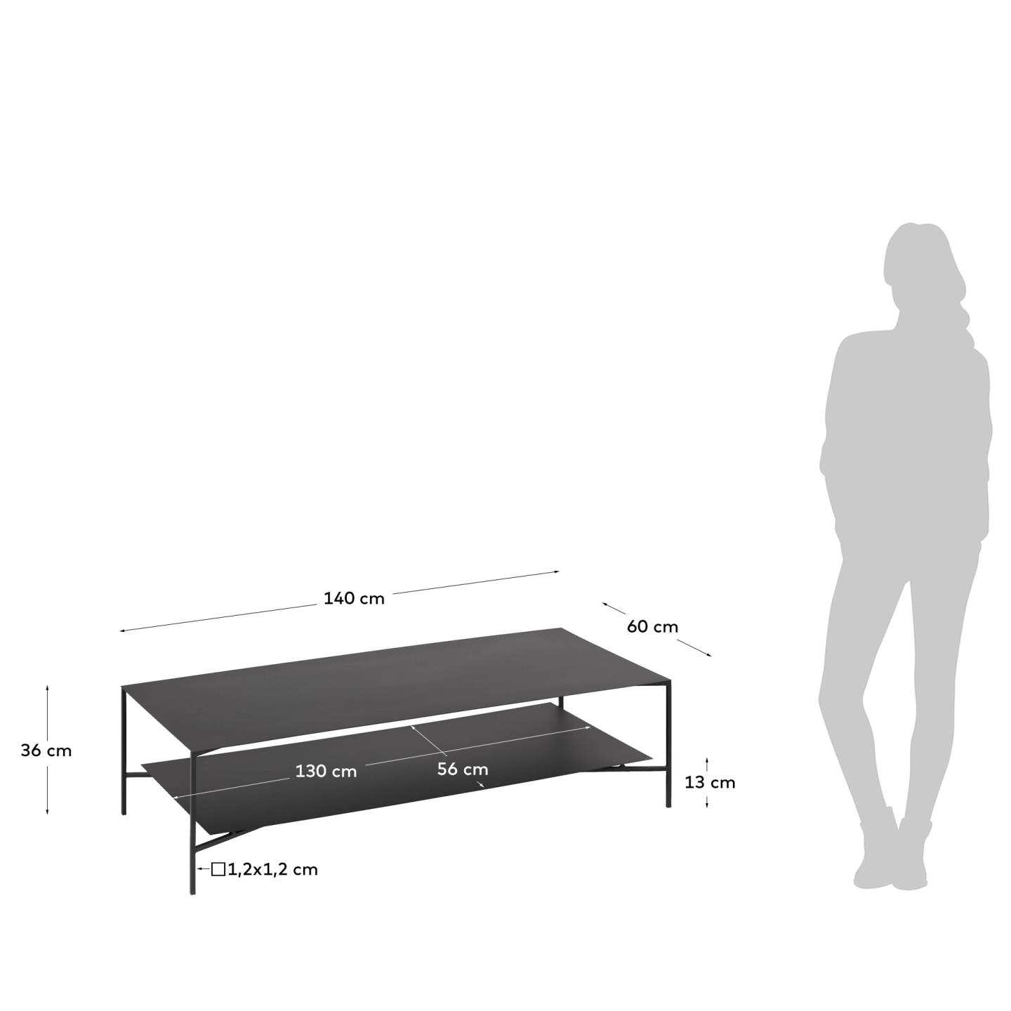 Кофейный столик Azisi 140 x 60 cm La Forma (ex Julia Grup)