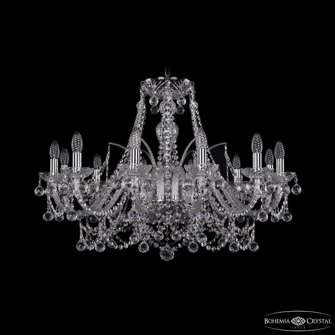 Люстра хрустальная 1411/12/300 Ni Balls