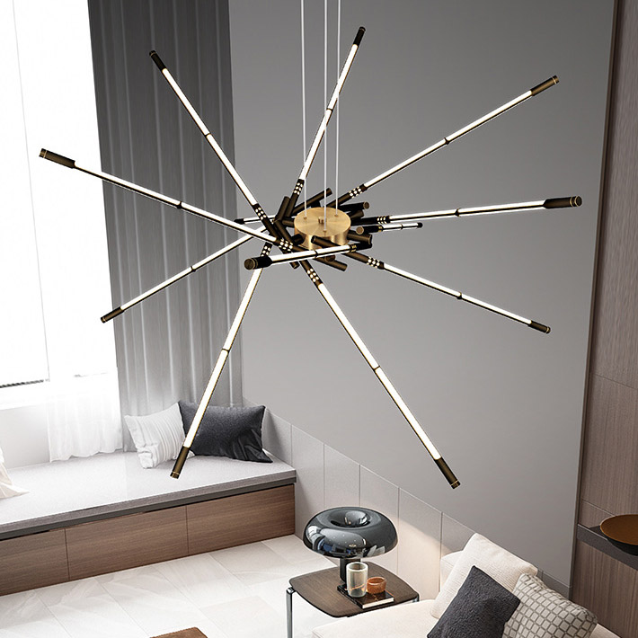 Подвесная люстра VALA L8 Brass by ImperiumLoft